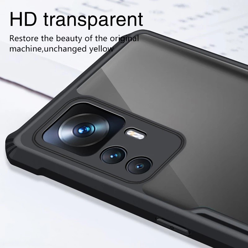 Ốp Lưng Cho Vỏ Điện Thoại Xiaomi 12T 11T 10T Pro 11 12 Lite Vỏ Cứng Chống Sốc Mỏng Pha Lê Trong Suốt