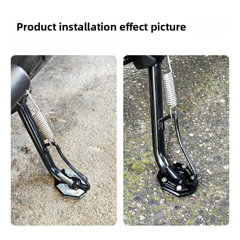 Dành Cho Xe YAMAHA MT15 R15 V3 Xe Máy CNC Bên Đứng Phóng To Mở Rộng Chân Đế Đế Miếng Lót Hỗ Trợ Tấm Phụ Kiện