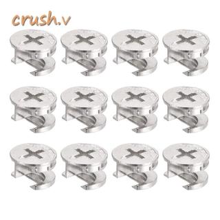 [CRUSH] Đai ốc khóa cam, 6.3mm / 0.25 "9,5mm / 0,37" Đầu nối chung Khóa đai ốc, Bạc bền 14.6mm / 0,57 "Niken, Phụ kiện cam kẽm