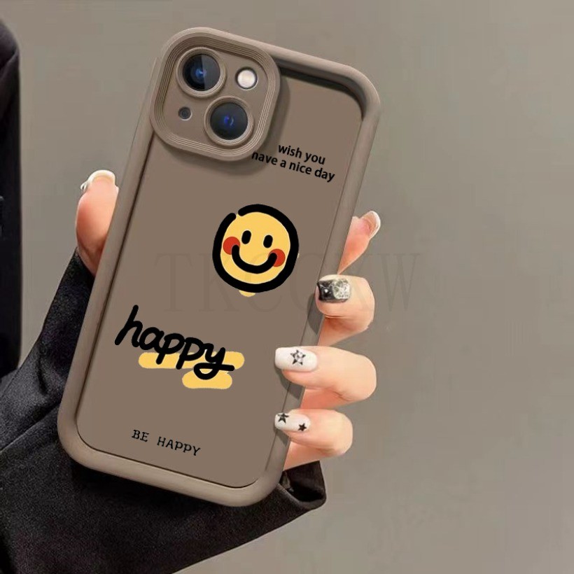 Tương thích với Honor 400 Pro 200Smart 200 400 Lite X6C X9D X7D X7B 90 Lite Magic 5 4 Pro 7 Lite Creative Smile Graphic Silicone Soft Cover