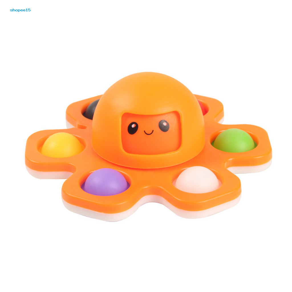 < COD > Dụng cụ giảm căng thẳng cho trẻ em Fidget Spinner Hình bạch tuộc Xoay Đồ chơi giảm căng thẳng Con quay hồi chuyển giải nén di động để hỗ trợ tập trung và giảm lo âu cho trẻ em