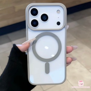 Ốp Lưng Cho Iphone 16 15 17 11 14 12 13 Pro Max 7Plus Air 15 7 14 16 8 Plus X XS XR MAX SE 2022 Màu Trơn Chống Sốc Sang Trọng Sạc Từ Tính Trong Suốt Bìa Mềm