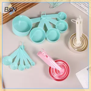 B & N 10 Cái / bộ Dụng Cụ Đo Nhựa Thìa Đo Có Thể Xếp Chồng Muỗng Muỗng Đường Muỗng Bánh Nướng Bột Cốc Đo.