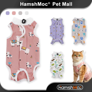 HamshMoc Cat Phẫu Thuật Phù Hợp Với Phục Hồi Cho Sau Spay Bảo Vệ Vết Thương Cổ E Thay Thế Bài Phẫu Thuật Quần Áo Mèo