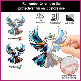 Sun Catchers Động vật ngoài trời Lông vũ có thể treo trang trí 2D Acrylic Động vật bắt nắng Đồ trang trí Cửa sổ trong nhà Cửa hàng chống nắngidaevn
