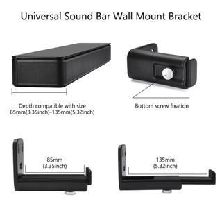 Soundbar Mount Wall Speaker Shelf Anti-Drop Soundbar Support with Extendable Depth 3.5-5.4 Inch for Under TV Home fotvn