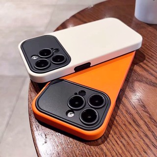 Ốp Silicon Lỏng 2 Trong 1 Macaron Cửa Sổ Lớn Mềm Chống Sốc Ốp điện thoại Cho iPhone Air 17 16 15 14 13 12 11 Pro Max Plus