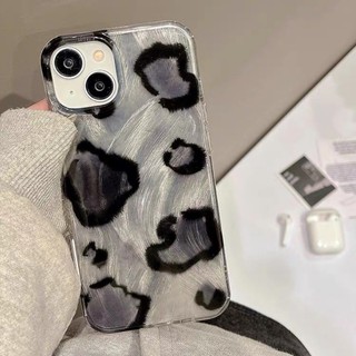 INS Hàn Quốc Vỏ Lông Da Báo Sang Trọng + Dây Buộc Cho IPhone 16 11 15 14 13 12 Pro X Xr Xs Max 6 6s 7 8 Plus SE 2020 Ốp lưng Chống Sốc Cứng