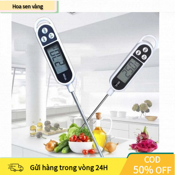 【24H】Nhiệt kế đa năng KAW TP300 cho phòng bếp đo nhiệt độ thực phẩm và nước pha sữa nhanh chóng với sai số tối thiểu