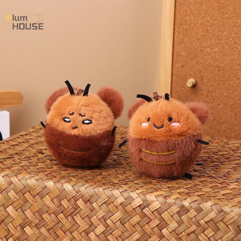 PlumHOUSE Hoạt Hình Gián Sang Trọng Móc Khóa Thú Nhồi Bông Búp Bê Móc Khóa Ba Lô Đáng Yêu Mặt Dây Chuyền Chìa Khóa Ô Tô Trang Trí Cặp Đôi Quà Tặng VN