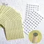 PlumHOUSE 1 / 4 Tờ Laser Chống Thấm Nước Số Nhãn Dán Cho Thủ Công DIY Tự Dính Sơn Móng Tay Son Môi Màu Số Thẻ Miếng Dán VN