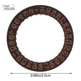 Mặt số ngày đồng hồ PlumHOUSE Phù hợp với phong trào NH34-NH35 Đen Trắng Đỏ Cam 3 chữ số 6 chữ số Cơ khí tự động Movt Ngày Mặt số bánh xe VN