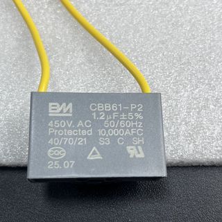 Tụ điện mồi BM 450VCBB61P2 Loại S3 chịu nhiệt độ với quạt cáp Dòng đa năng BM Baming Tụ điện 450VCBB6120251110