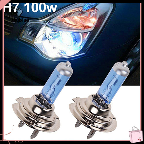 [Sy] 2 Chiếc H1 / H4 / H7 55W / 100W Xenon Gas Halogen Đèn Trắng 12V 5000K Bóng Đèn