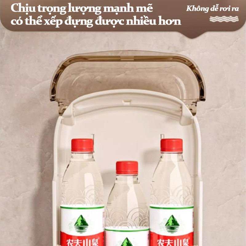 Hộp đựng đũa muỗng dán tường,Ống đựng đũa thìa treo tường，Có lỗ thông gió để làm khô nhanh
