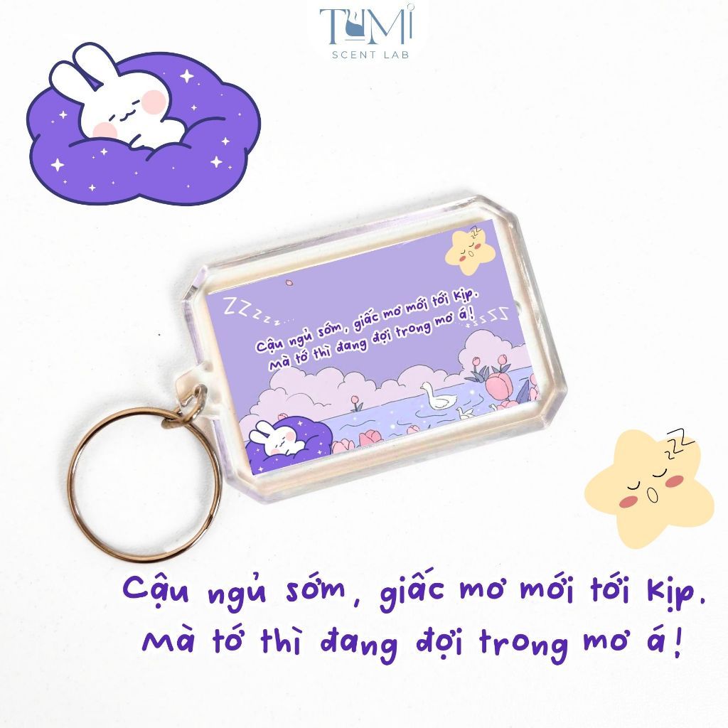 Móc Khoá Thông Điệp Nhắn Gửi Dễ Thương Tặng Bạn Bè, Người Yêu- Sango