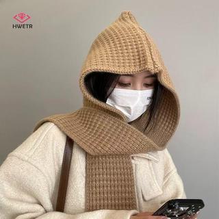 Khăn Choàng Đa Năng Tích Hợp Mũ - Mẫu Mới Dệt Kim Từ Len Ấm Áp Mùa Thu Đông