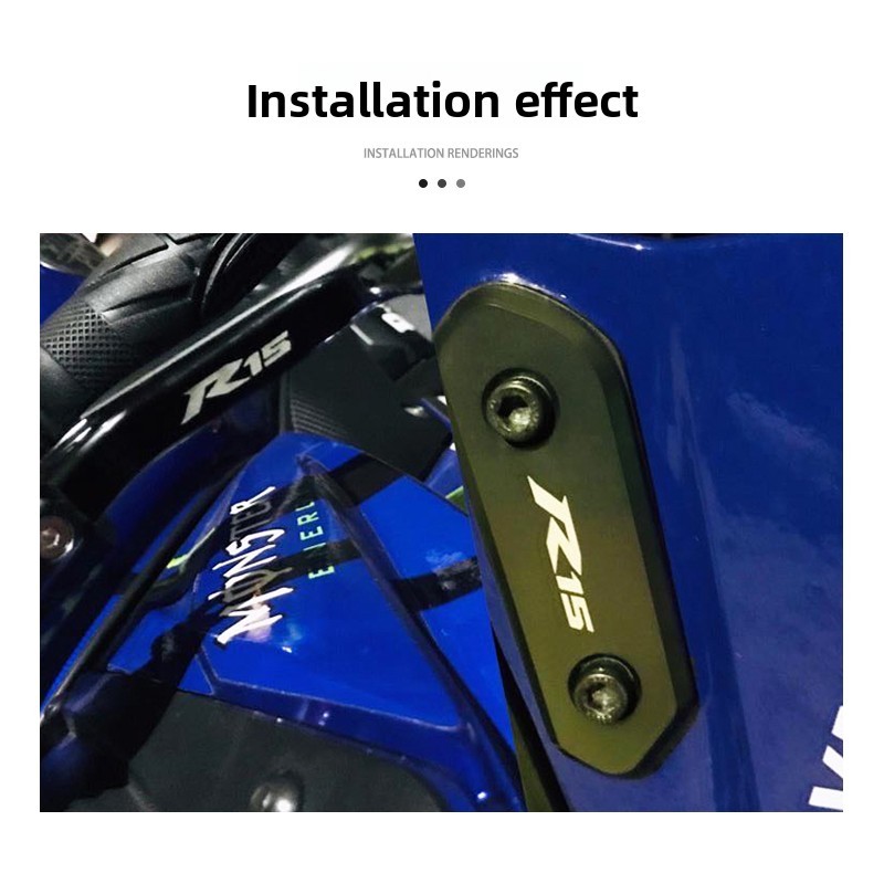 Dành Cho Xe YAMAHA YZF R15 V2 V3 V4 R15M Sửa Đổi CNC Nhôm Gương Lỗ Nắp Xe Máy Trang Trí Phụ Kiện