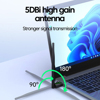 Elough WiFi 6 Bộ chuyển đổi USB 900Mbps Bluetooth 5.4 AX900 USB Dongle Thẻ mạng không dây Băng tần kép 2.4G 5G Bộ thu Ethernet Trình điều khiển miễn phí cho PC