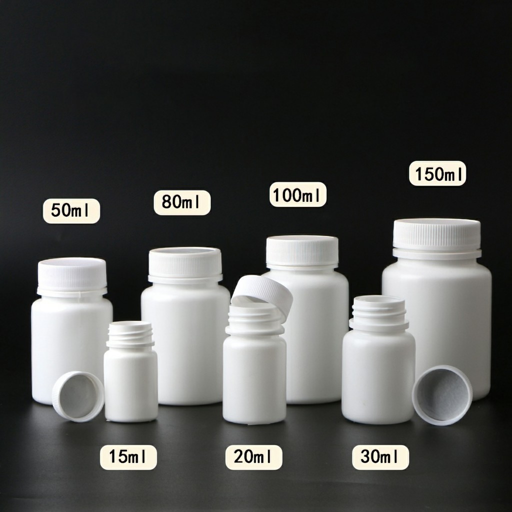 M7 Chai chiết  nhựa HDPE (10 chai), hũ chiết mỹ phẩm viên nén, đựng gia vị 100ml MALAN