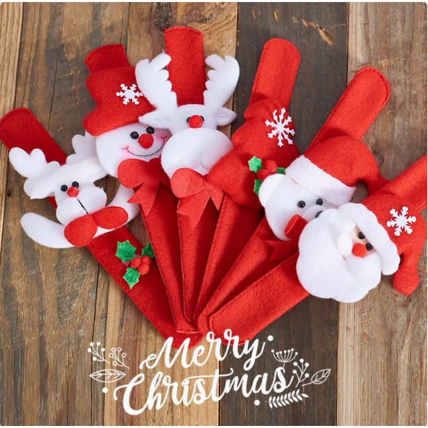 🔥 Đồ trang trí giáng sinh 🔥 đồ chơi trẻ em Santa Claus Snowman Tuần Lộc Dây Đeo Cổ Tay Món quà giáng sinh dễ thương vòng tay Noel có hàng sẵn ❄Quà Tặng Giáng Sinh Phát Sáng Pop Ring Vòng Tay Ông Già Noel Đồ Chơi Trẻ Em Quà Tặng Ngày Lễ Cho Học Sinh Và T