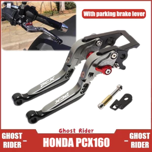 CHO XE HONDA PCX160 2022-2025 Đòn bẩy phanh đĩa trước & sau có chức năng đỗ xe Cần phanh ly hợp có thể điều chỉnh