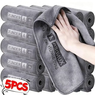 1 / 3 / 5 Khăn lau ô tô sợi nhỏ cao cấp - Vải sấy siêu thấm nước dày