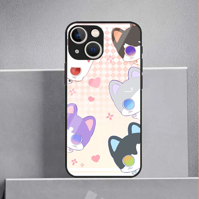 Ốp điện thoại thủy tinh Love and Deepspace 12 cho IPhone 16 15 14 13 12 11 Pro XR XS Max Plus Mini X XR 8 7 6s SE2 / 3