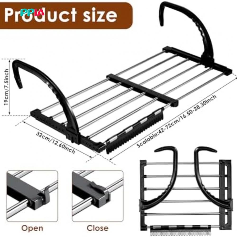 [PPIAVN]Expandable Stainless Steel Clothes Drying Rack Portable Compact ...