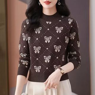 Áo len nữ nửa cổ rùa dài tay phiên bản Hàn Quốc, phù hợp cho thu đông và đi lại