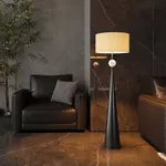 Đèn sàn lớn tối giản Bắc Âu cho phòng khách và phòng ngủ, thiết kế sáng tạo, đèn đứng phong cách Wabi-Sabi thanh lịch — ảnh 2