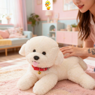 Thêm✨Hàng có sẵn✨Nằm Nhỏ Bichon Sang Trọng Đồ Chơi Chó Con Dễ Thương Búp Bê Sang Trọng Trẻ Em Đi Kèm Búp Bê Sang Trọng Quà Tặng Bạn Gái Quà Tặng Trẻ Em Quà Tặng Giáng Sinh Sang Trọng Quà Tặng COD