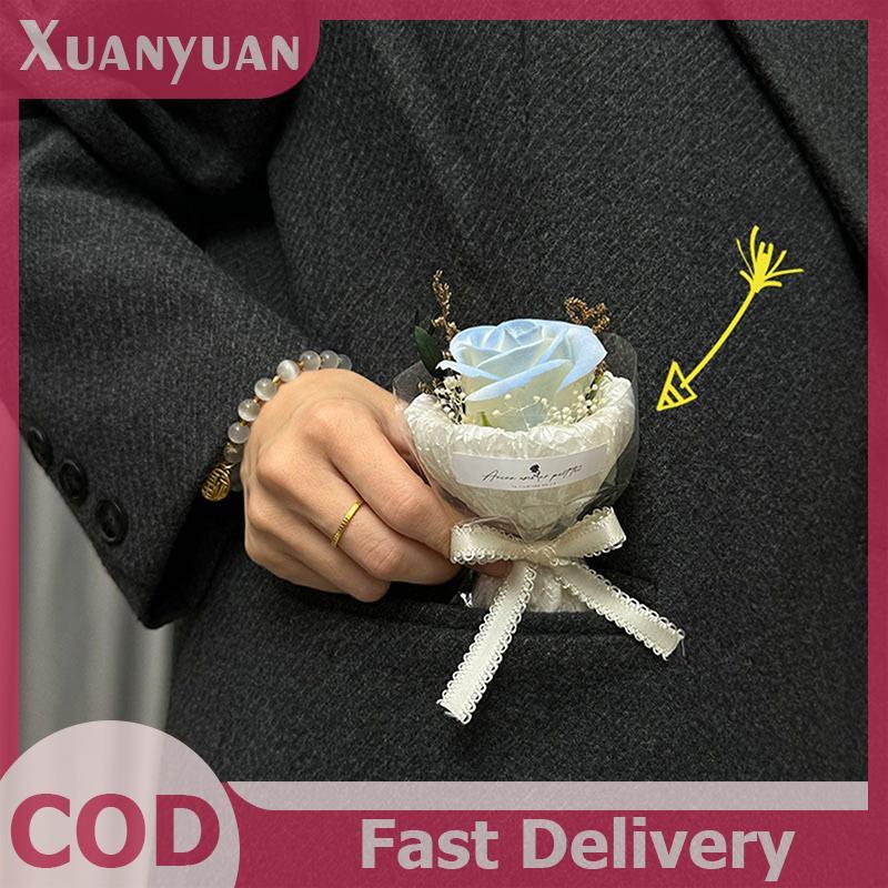 XUAN Pocket-Meeting Bó Hoa Nhỏ Hoa Hướng Dương Hoa Nhân Tạo Hộp Quà Tặng Ngày Lễ Tình Nhân Quà Tặng Sinh Nhật Trang Trí VN