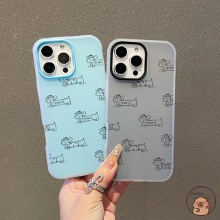 Dành Cho Realme 15 Pro 15T 14 Pro Plus 14T 14X 12 Pro Plus Lite 11 11X 10 9i 4G 5G Ốp Điện Thoại 2 Trong 1 Dòng Hai Lớp Dachshund Chó Hoạt Hình Dễ Thương Vỏ Mờ Vỏ