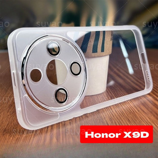 Dành Cho Honor X9D 5G 2025 Ốp Điện Thoại Vuông HonorX9D Trong Suốt Mềm Chống Sốc Mạ TPU Trong Suốt Thời Trang Ốp Lưng
