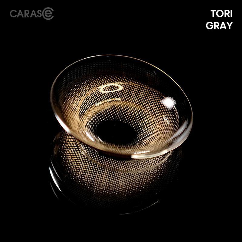 [1 chiếc] Kính áp tròng khoá ẩm 1 Ngày Màu Xám Tro Ánh Bạc CARASE, Lens cận TORI GRAY