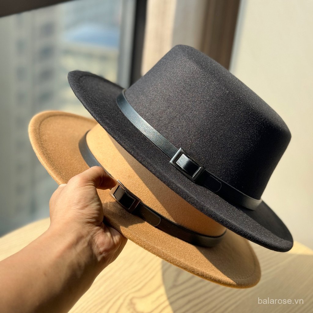 Mũ Len Flat Top Retro Thu Đông  Phù Hợp Phong Cách Jazz