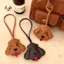 Mặt dây chuyền móc khóa CPINCP, Mặt dây chuyền túi chó con hoạt hình đa năng, Treo trang trí PU Puppy Móc khóa túi phụ kiện