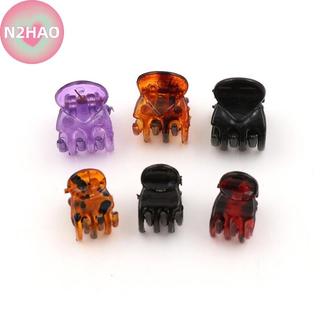 N2HAO 12 Chiếc Nhựa Nhỏ Đen Kẹp Tóc Móng Vuốt Kẹp n