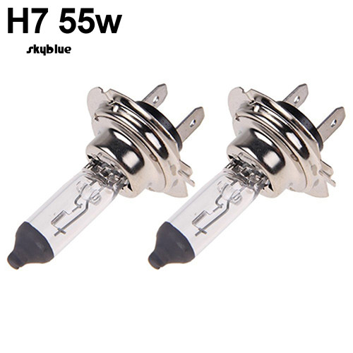 [Sy] 2 Chiếc H1 / H4 / H7 55W / 100W Xenon Gas Halogen Đèn Trắng 12V 5000K Bóng Đèn