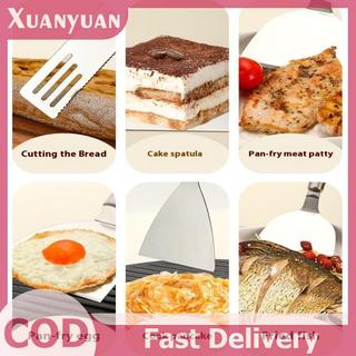 Xẻng Chiên Inox XUAN Cho Pizza Nướng Hamburger Patty Molder Nướng Bánh Omelette Xẻng BBQ Bộ Dụng Cụ Nhà Bếp Thìa VN