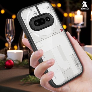 Không có gì Điện thoại NothingPhone 3A Ốp lưng cứng trong suốt Khung silicon mềm Chống rơi Vỏ mỏng chống sốc