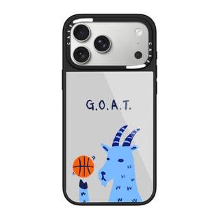 CASECASE X GOAT Ốp lưng kính hút từ tính chống trầy xước cho IPhone 17 Air 16 15 14 Pro Max Plus Ốp lưng cứng có hộp khắc logo