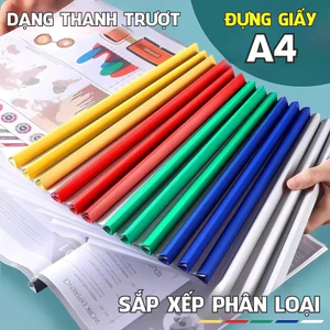 Kẹp Hồ Sơ Tài Liệu Nhựa PP Bền Đẹp – File Đựng Giấy Tờ Gáy Rút, Bìa Kẹp Giấy A4, File Lá A4 Tiện Lợi