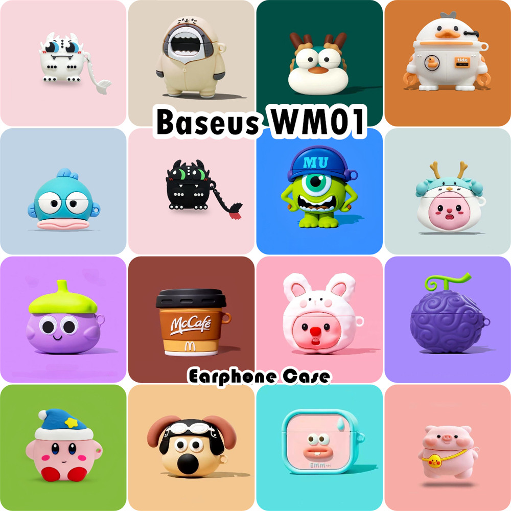 [Ngôi sao tương lai] Dành cho vỏ Baseus WM01 Vỏ silicon mềm Vỏ tai nghe hoạt hình Anime