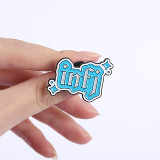 Trâm cài men kim loại pin INFJ & ENFP - Huy hiệu balo màu xanh hồng làm quà tặng
