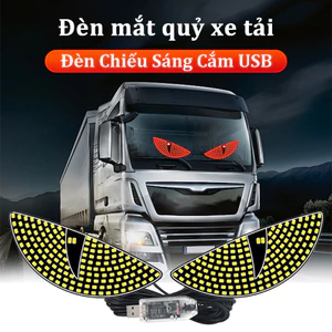 Xe Hơi Devil 's Eye Light,Bảng điều Khiển Pixel Màn Hình LED,Đèn Chiếu Sáng Cắm USB,Trang trí xe hơi