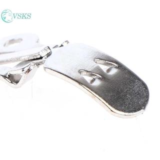 Chenlongshang 10 Chiếc Thép Không Gỉ Hoa Giày Kẹp Trang Trí Trên Phát Hiện DIY Thủ Công Khóa EN
