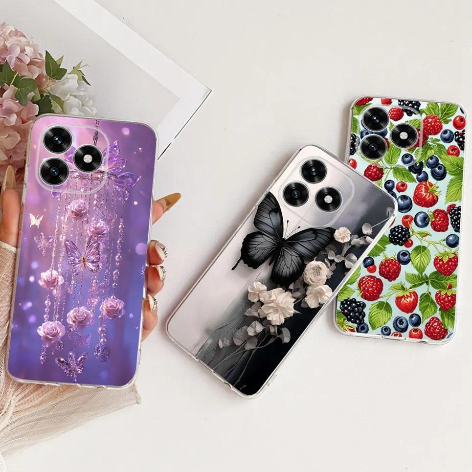 Dành Cho Honor X5C / Huawei Honro X5C Plus Ốp Điện Thoại Tếch Mềm TPU Vỏ Hoa Bướm Thời Trang Mới Tranh Ốp Lưng