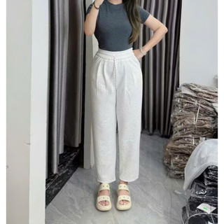 [ Hàng L1 Có Bigsize Đến 90kg ] Quần Baggy Dài Nỉ Ép Hàn 2Da Form Thụng Cạp Cao Dày Dặn Nặng Động Dễ Mix Đồ